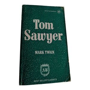 Tom Sawyer Mark Twain Best Seller Classics Award Books Inc Green Cover Complete